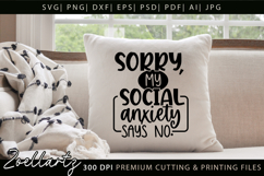 Sarcastic Mental Health SVG Funny Anxiety T-shirt Mug Design Product Image 4