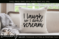 Funny Mental Health SVG Sarcastic Anxiety T-shirt Mug Design Product Image 3