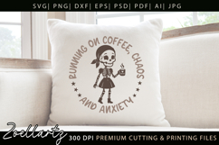 Funny Mental Health SVG Sarcastic Anxiety T-shirt Mug Design Product Image 4