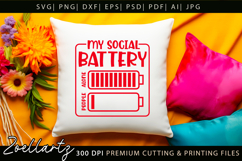 Mental Health Awareness SVG Funny Sarcastic Anxiety T-shirt Product Image 5