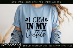 Funny Anxiety SVG Sarcastic Mental Health T-shirt Mug Design Product Image 1