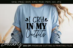 Funny Anxiety SVG Sarcastic Mental Health T-shirt Mug Design Product Image 2