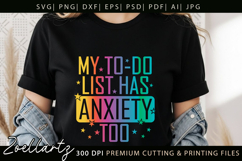 Funny Mental Health SVG Sarcastic Anxiety T-shirt Mug Design Product Image 8