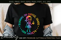 Funny Mental Health SVG Sarcastic Anxiety T-shirt Mug Design Product Image 9