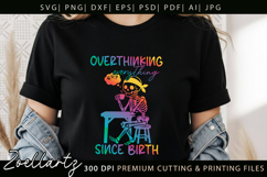Funny Mental Health SVG Sarcastic Anxiety T-shirt Mug Design Product Image 12
