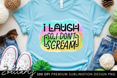 Sarcastic Anxiety Sublimation Design Funny Mental Health PNG Product Image 2