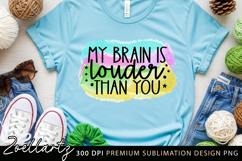 Sarcastic Mental Health Sublimation Design Funny Anxiety PNG Product Image 4