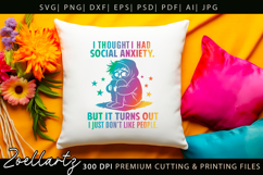 Sarcastic Mental Health SVG Funny Anxiety T-shirt Mug Design Product Image 9