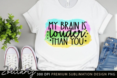 Sarcastic Mental Health Sublimation Design Funny Anxiety PNG Product Image 3