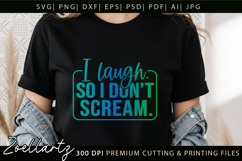 Sarcastic Mental Health SVG Funny Anxiety T-shirt Mug Design Product Image 2