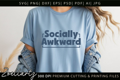 Funny Mental Health SVG Sarcastic Anxiety T-shirt Mug Design Product Image 3