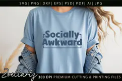 Funny Mental Health SVG Sarcastic Anxiety T-shirt Mug Design Product Image 3