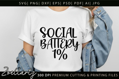 Funny Mental Health SVG Sarcastic Anxiety T-shirt Mug Design Product Image 3