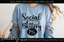 Funny Mental Health SVG Sarcastic Anxiety T-shirt Mug Design Product Image 2