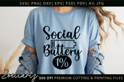 Funny Mental Health SVG Sarcastic Anxiety T-shirt Mug Design Product Image 2