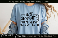 Funny Mental Health SVG Sarcastic Anxiety T-shirt Mug Design Product Image 3