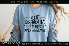 Funny Mental Health SVG Sarcastic Anxiety T-shirt Mug Design Product Image 3