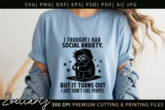 Sarcastic Mental Health SVG Funny Anxiety T-shirt Mug Design Product Image 2