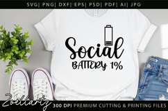 Funny Mental Health SVG Sarcastic Anxiety T-shirt Mug Design Product Image 3