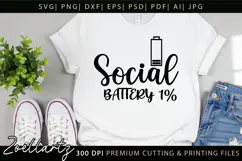 Funny Mental Health SVG Sarcastic Anxiety T-shirt Mug Design Product Image 3