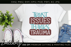 Funny Mental Health SVG Sarcastic Anxiety T-shirt Mug Design Product Image 5