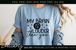 Sarcastic Mental Health SVG Funny Overwhelmed Anxiety SVG Product Image 2