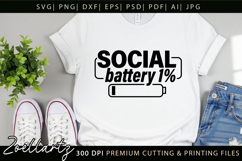 Funny Mental Health SVG Sarcastic Anxiety T-shirt Mug Design Product Image 5