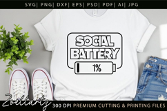 Funny Mental Health SVG Sarcastic Anxiety T-shirt Mug Design Product Image 6