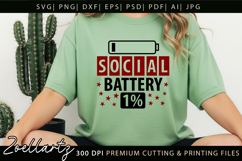 Funny Mental Health SVG Sarcastic Anxiety T-shirt Mug Design Product Image 2