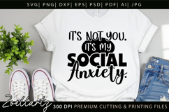 Sarcastic Mental Health SVG Funny Anxiety T-shirt Mug Design Product Image 6