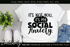 Sarcastic Mental Health SVG Funny Anxiety T-shirt Mug Design Product Image 6