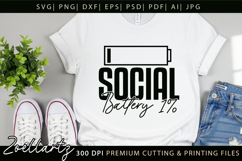 Funny Mental Health SVG Sarcastic Anxiety T-shirt Mug Design Product Image 1