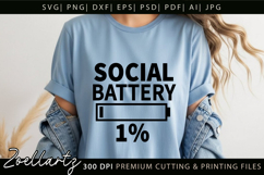 Mental Health Awareness SVG Funny Sarcastic Anxiety T-shirt Product Image 2