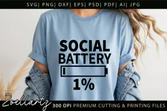 Mental Health Awareness SVG Funny Sarcastic Anxiety T-shirt Product Image 2
