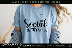 Funny Mental Health SVG Sarcastic Anxiety T-shirt Mug Design Product Image 4