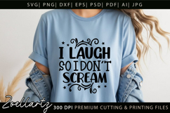 Funny Mental Health SVG Sarcastic Anxiety T-shirt Mug Design Product Image 6