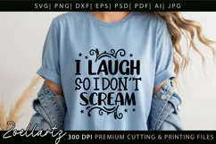 Funny Mental Health SVG Sarcastic Anxiety T-shirt Mug Design Product Image 6