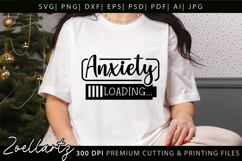 Funny Mental Health SVG Sarcastic Anxiety T-shirt Mug Design Product Image 1