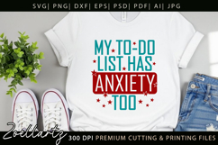 Funny Mental Health SVG Sarcastic Anxiety T-shirt Mug Design Product Image 7