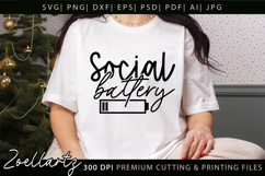 Funny Mental Health SVG Sarcastic Anxiety T-shirt Mug Design Product Image 1