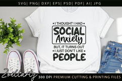 Sarcastic Mental Health SVG Funny Anxiety T-shirt Mug Design Product Image 2