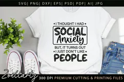 Sarcastic Mental Health SVG Funny Anxiety T-shirt Mug Design Product Image 2