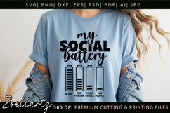 Funny Mental Health SVG Sarcastic Anxiety T-shirt Mug Design Product Image 6