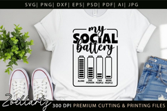 Funny Mental Health SVG Sarcastic Anxiety T-shirt Mug Design Product Image 6