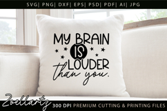 Sarcastic Mental Health SVG Funny Overwhelmed Anxiety SVG Product Image 4