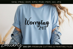 Funny Mental Health SVG Sarcastic Anxiety T-shirt Mug Design Product Image 2