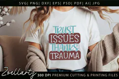 Funny Mental Health SVG Sarcastic Anxiety T-shirt Mug Design Product Image 6