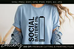 Funny Mental Health SVG Sarcastic Anxiety T-shirt Mug Design Product Image 4
