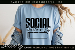 Sarcastic Mental Health SVG Funny Anxiety T-shirt Mug Design Product Image 3