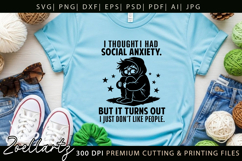 Sarcastic Mental Health SVG Funny Anxiety T-shirt Mug Design Product Image 7